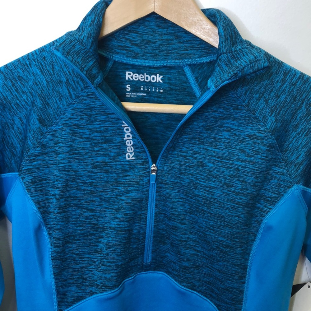 NWT Reebok Blue Half-zip Pullover Sz Small Active - Picture 4 of 5